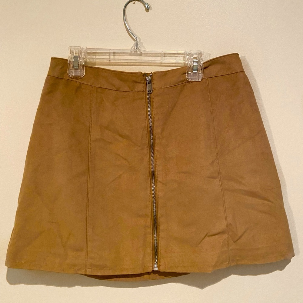 Zip Up Suede Skirt - H&M